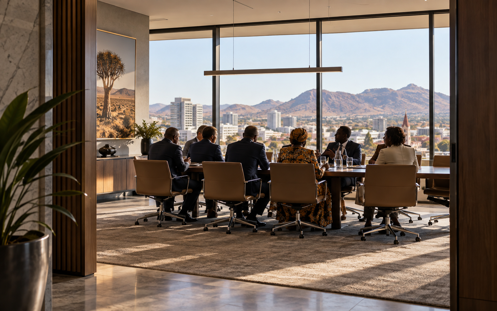 Illustrative boardroom discussion